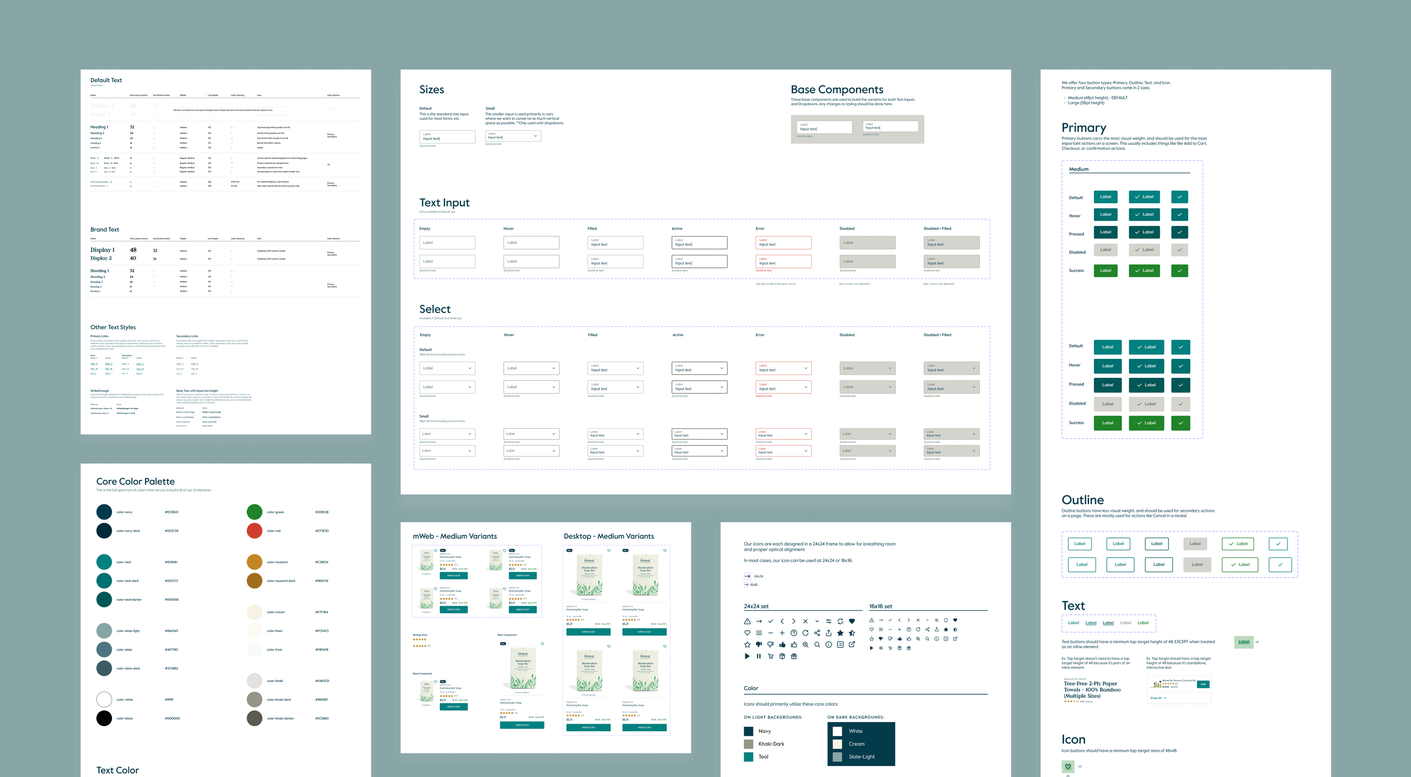 Grove design system in Figma